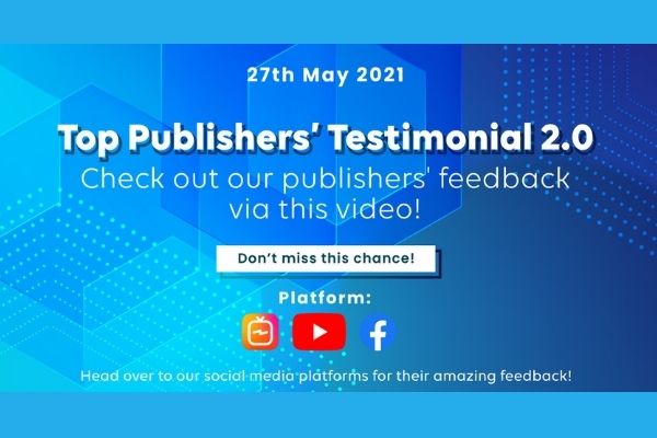 Top Publishers' Testimonials 2.0